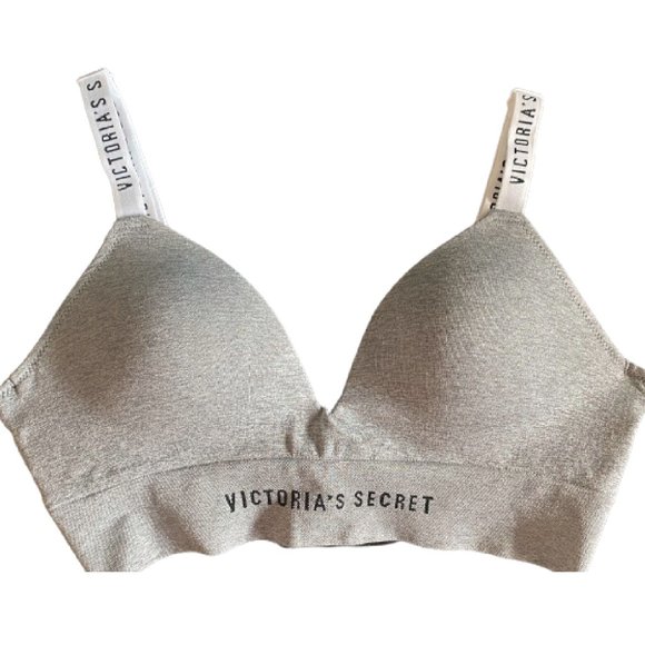 Victoria's Secret Pink Wear Everywhere Wireless Logo Bra $49 Small - Picture 1 of 4